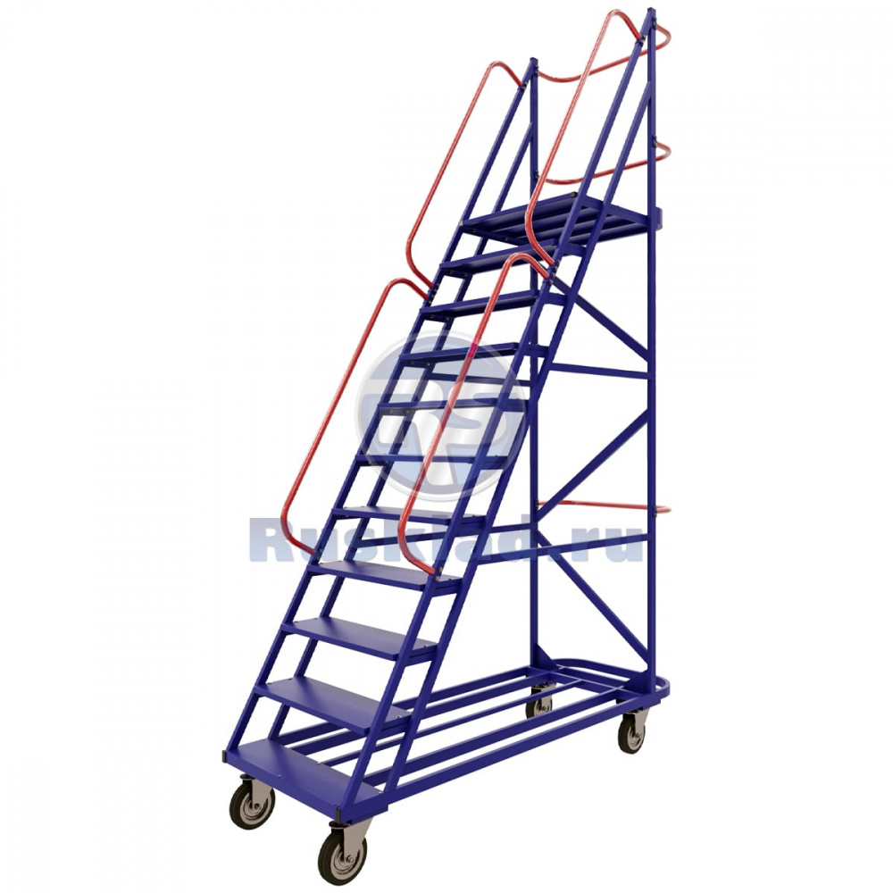 Лестница передвижная, десять ступеней ЛС 10