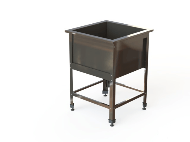 Ванна цельнотянутая 1 секционная с рабочей поверхностью ВМЦР-12/7-553Б