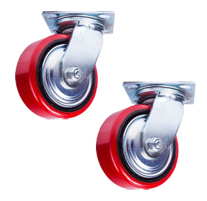 Колесо поворотное полиуретан/металл TOR (C550S/PU1540CB3ra/TG) 150мм