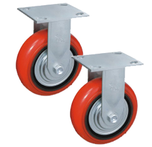 Колесо неповоротное полиуретан/металл TOR (C550R/PU1340CB3ra/TG) 125мм