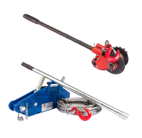 Лебедка рычажная тросовая TOR МТМ 3200, 3,2 т, L=20м (металл. корпус)