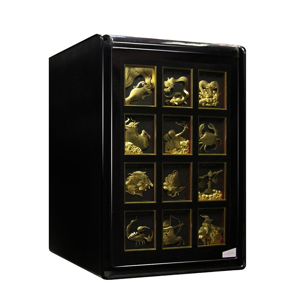 Сейф взломостойкий Lucell LU-2000BN#GOLD Знаки Зодиака с ключевым замком