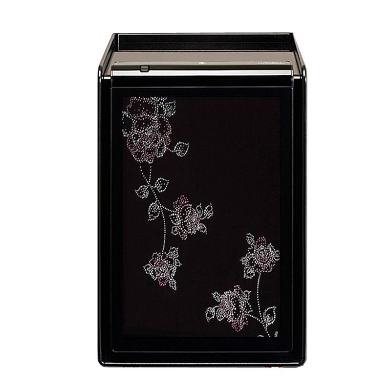 Сейф взломостойкий Lucell LU-2000BW#P Бело-лиловая роза Swarovski с ключевым замком