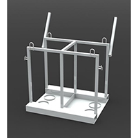 Контейнер (паллета) для 8-ми кислородных газовых баллонов КГБ-03