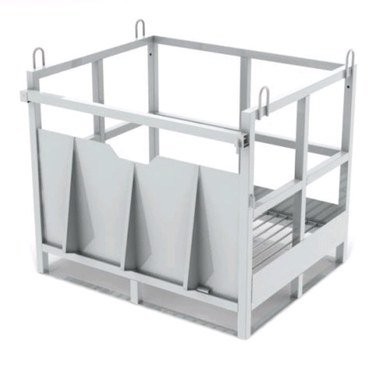 Контейнер (паллета) для 12-ти кислородных газовых баллонов КГБ-01 ПВЛ