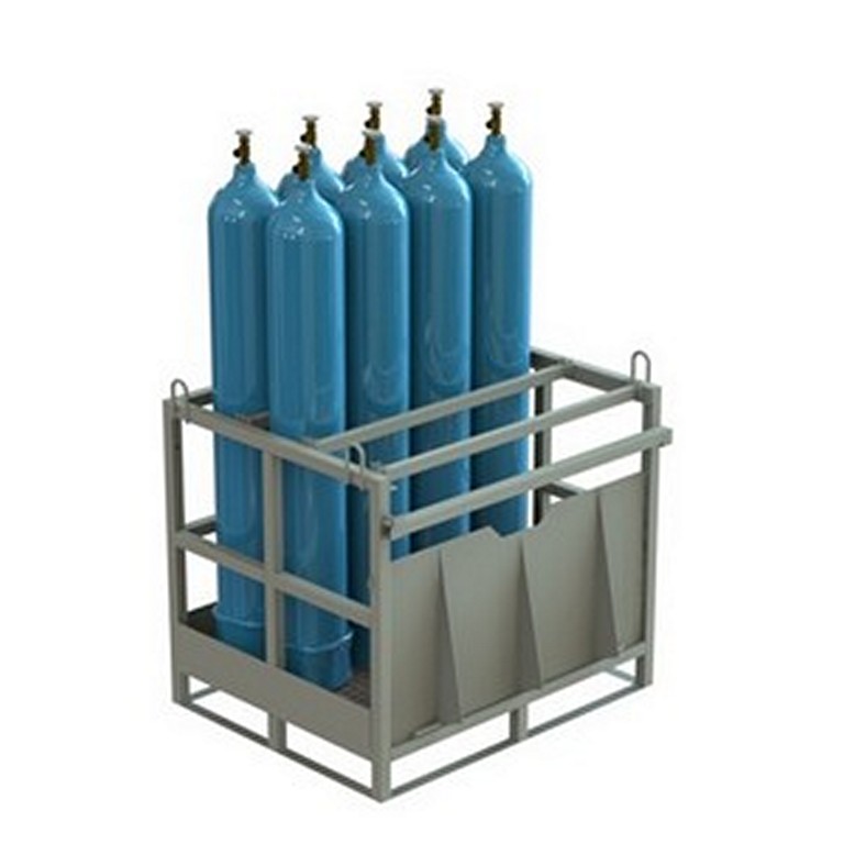 Контейнер для газовых баллонов КГБ-01 с перекладиной ПВЛ