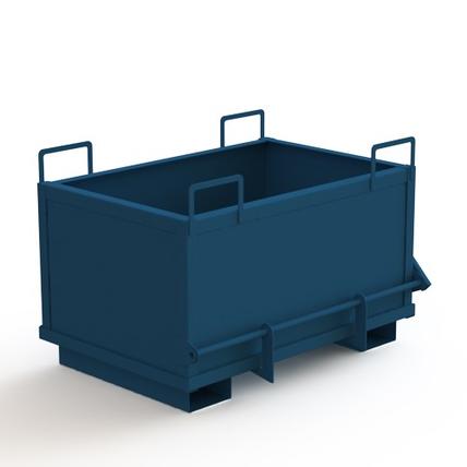 Контейнер металлический КГ-08-600 с откидным дном