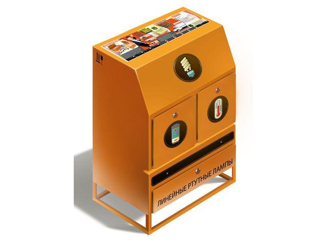 Контейнер ЛБТ К3 для лампочек батареек и термометров