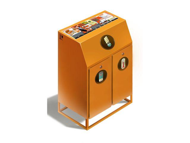 Контейнер ЛБТ 0 для сбора лампочек батареек и термометров