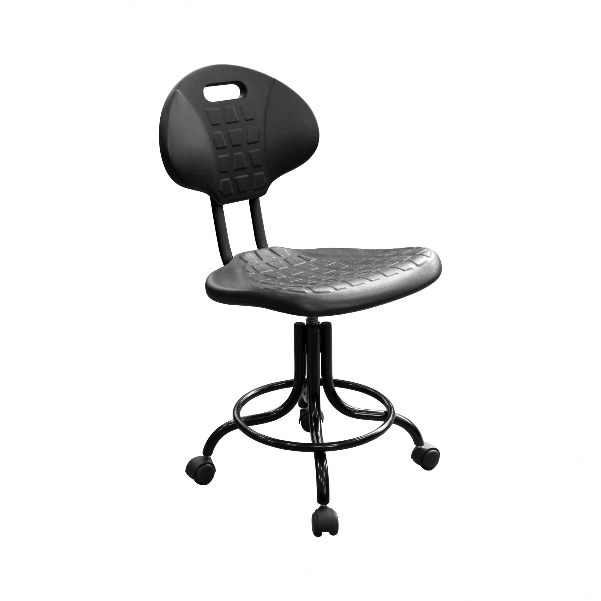 Стул (кресло) винтовой, сиденье и спинка полиуретан