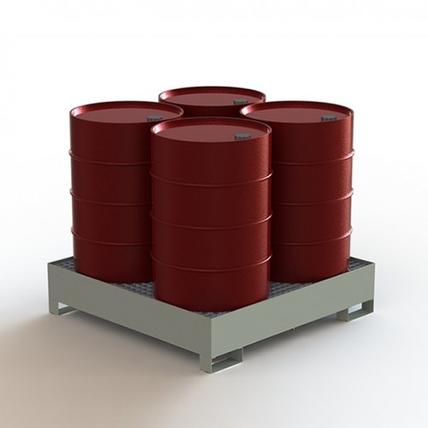 Поддон для хранения 4-х бочек ПДБ-04 1250х1250