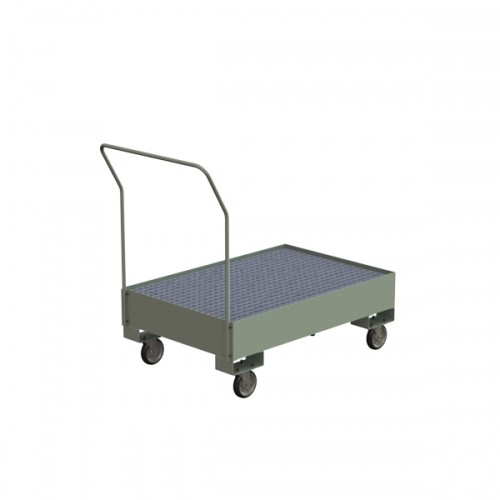 Поддон для хранения 2-х бочек ПДБК-02-01П на колесах 1250х840 ПВЛ