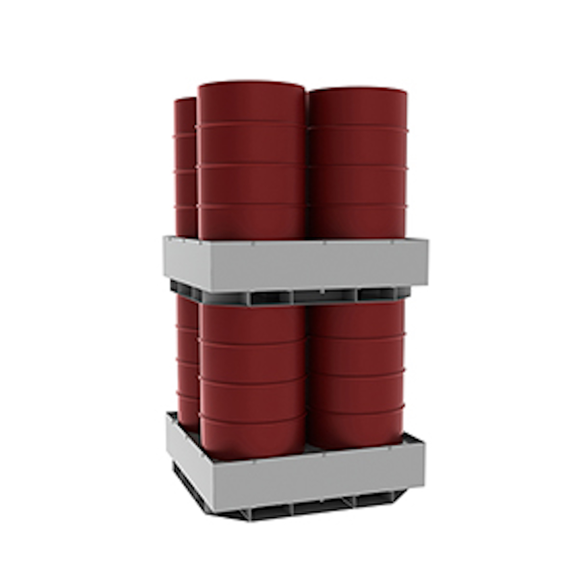 Поддон для хранения 4-х бочек ПДБ-04-03 1250х1250 ПВЛ