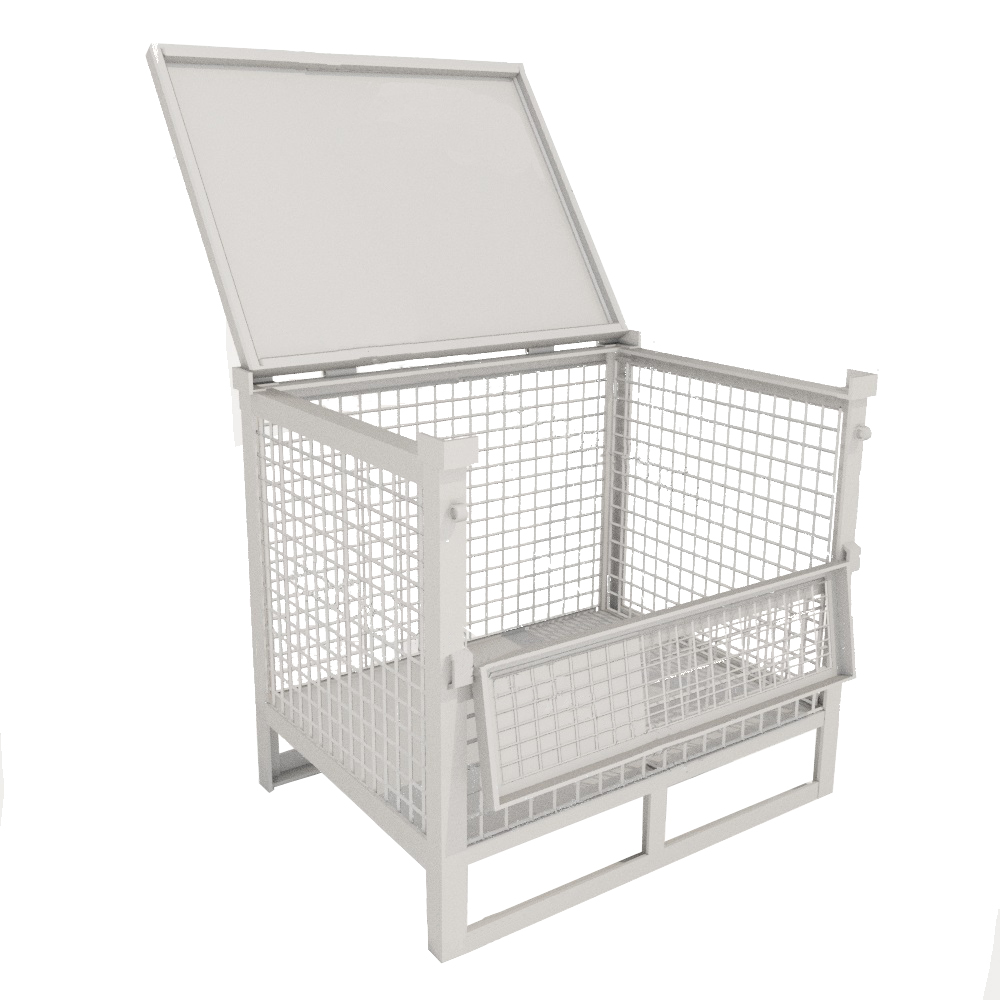 ТМП-37 металлическая тара (сетчатая, с крышкой)