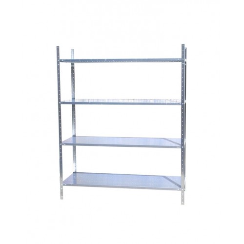 Стеллаж нержавеющая сталь с перфорированными полками 1000х500х1600 мм