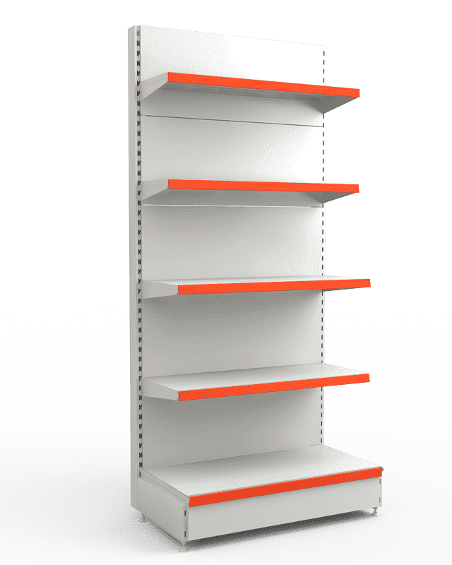 Стеллаж металический пристенный