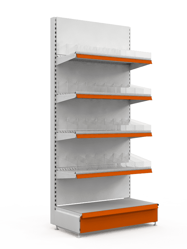 Стеллаж торцевой прямой