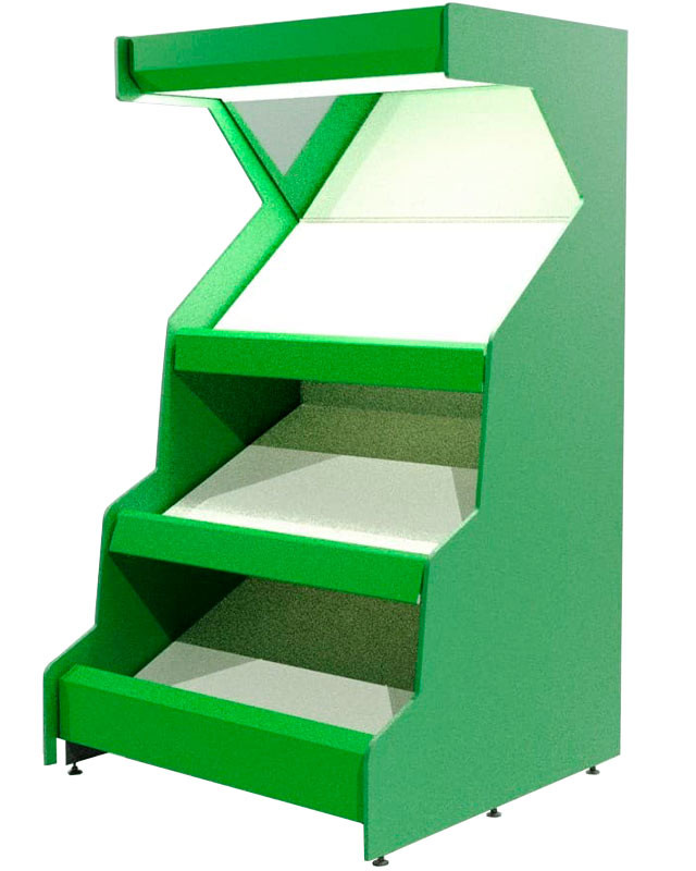 Стеллаж овощной с боковинами ЛДСП без фриза