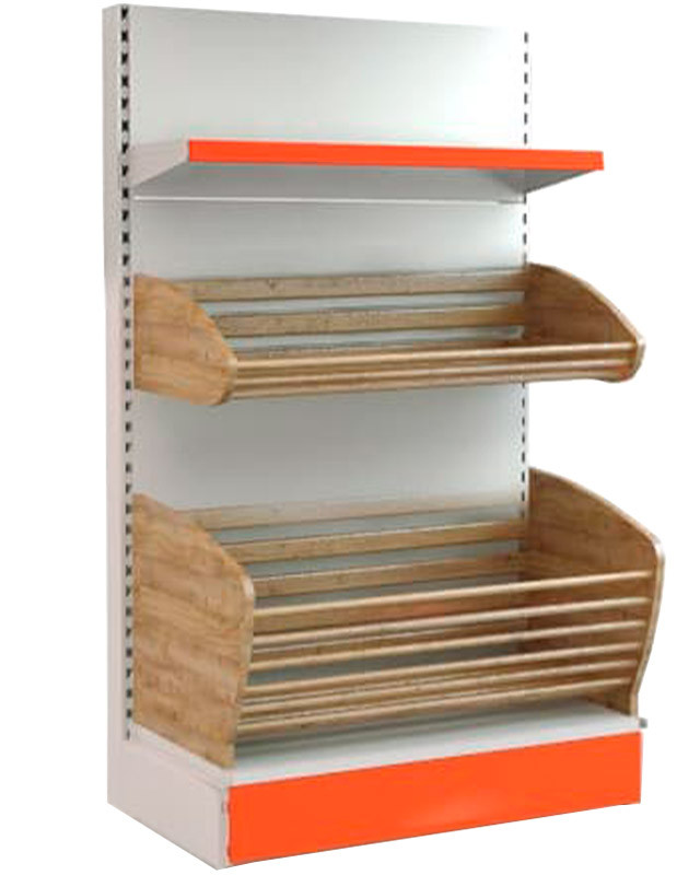 Стеллаж для хлеба с одной полкой и хлебной корзиной