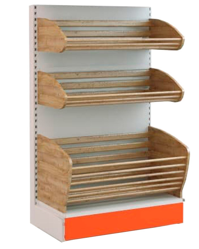 Стеллаж торговый хлебный с 2 корзинами