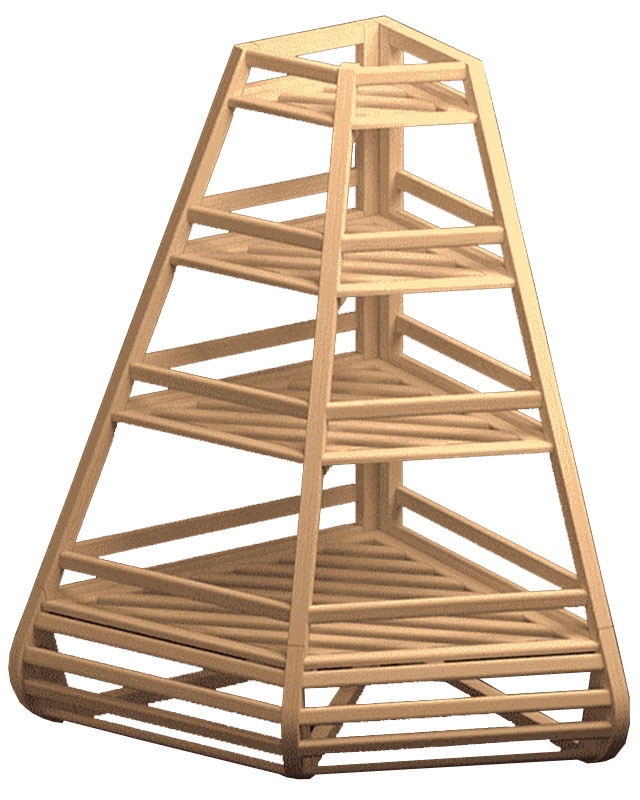 Стеллаж для багетов угловой