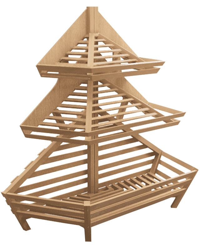 Стеллаж для хлеба торцевой трапециевидный