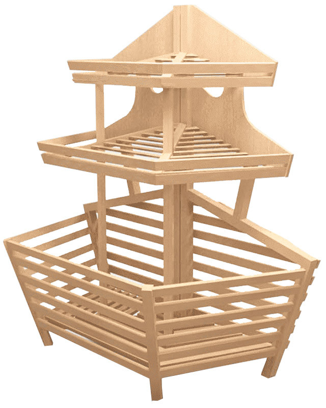 Стеллаж для хлеба торцевой с глубоким накопителем