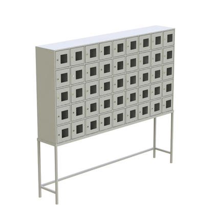 Шкаф абонентский на подставке (45 ячеек) с окошками ТИП-2 (замки Польша; 1810х2030х320)