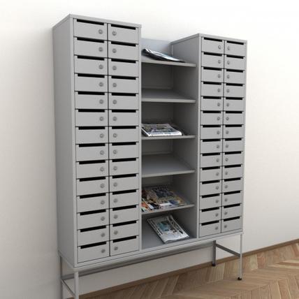 Шкаф абонентский на 56 ячеек 6 полок ((1790-1490)х1390х345))