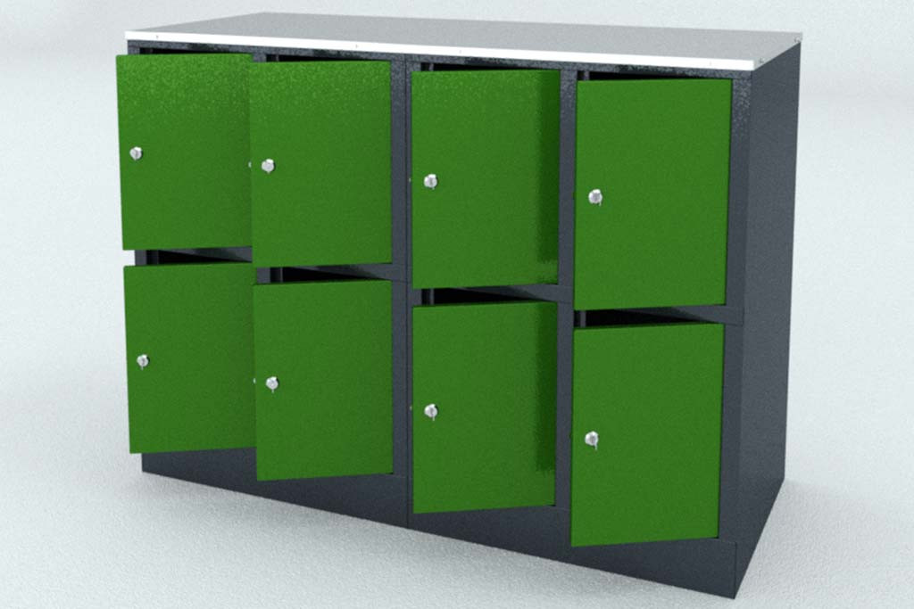 Шкаф для хранения сумок на 8 ячеек