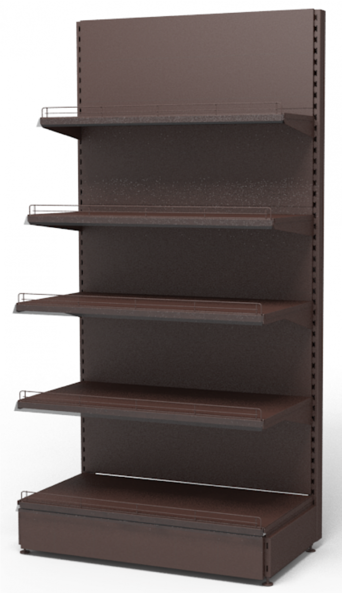 Стеллаж для алкоголя пристенный открытый