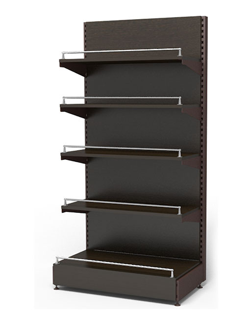 Стеллаж для алкоголя пристенный с полками из ЛДСП