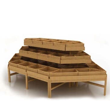 Система деревянных развалов островная