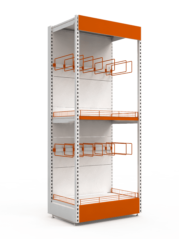 Стеллаж для продажи обоев и краски