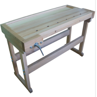 Верстак с усиленным подверстачьем Школьный+ (сосна)