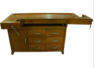 Верстак Профессиональный (бук) с тумбой 