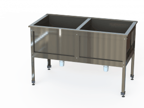 Ванна сварная 2-х секционная ВМС2-15/8Ц-Э