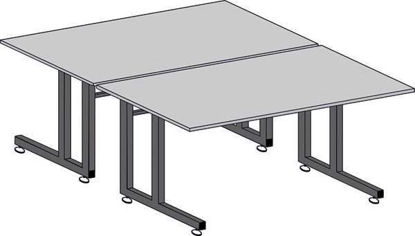 Стол рабочий С5-1200х900 Р островной