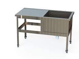 Ванна сварная 1 секционная с рабочей поверхностью ВМСР-12/6Ц-Э