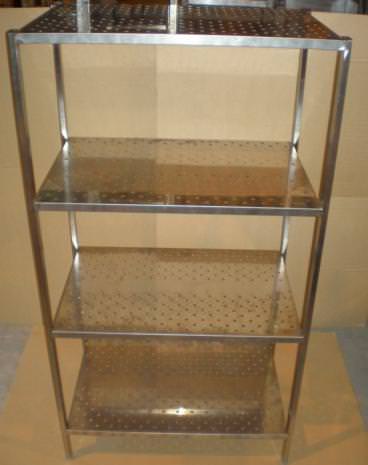 Стеллаж с 3-мя перфорированными полками СтУФ длина 500 мм