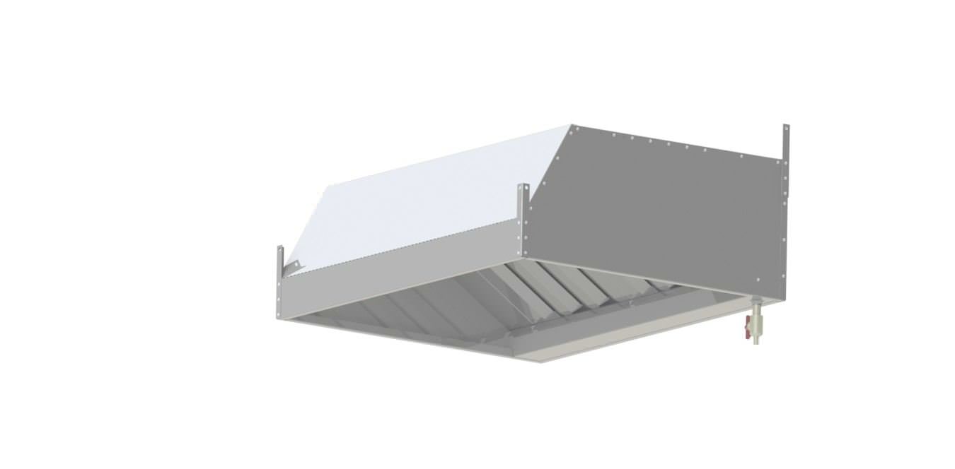 Зонт вытяжной пристенный ЗВП-10/9