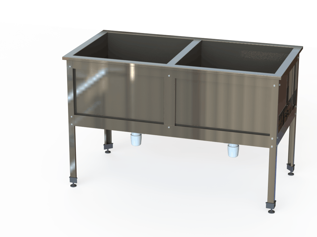 Ванна сварная 2-х секционная ВМСН2-15/8