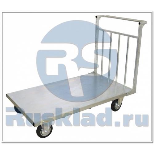 ТПУ-Ц7. Усиленная платформенная тележка с гальваническим покрытием