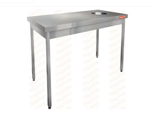 Стол нержавеющий для сбора отходов НДСО-10/7