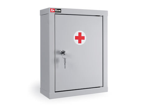  Металлический шкаф для лекарств КД-197А