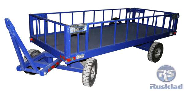 Телега большегрузная с фанерным настилом и каркасным бортом БТ 3 КБ