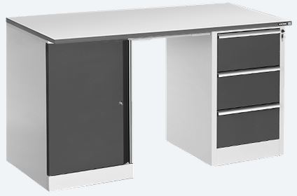 Стол рабочий КОНСТАНТ CP-15+ТМБ-01+ДР-03 ESD