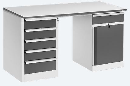 Стол рабочий КОНСТАНТ CP-18-7+ДР-05+ТМБ-02