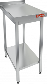 Стол пристенный НСО-5/7БП ЭН с бортом и полкой