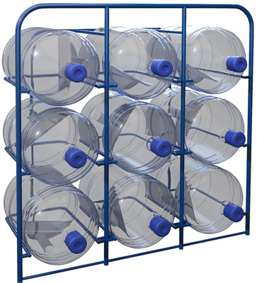 Стойка для бутылей 19 литров на 9 шт СВД-9